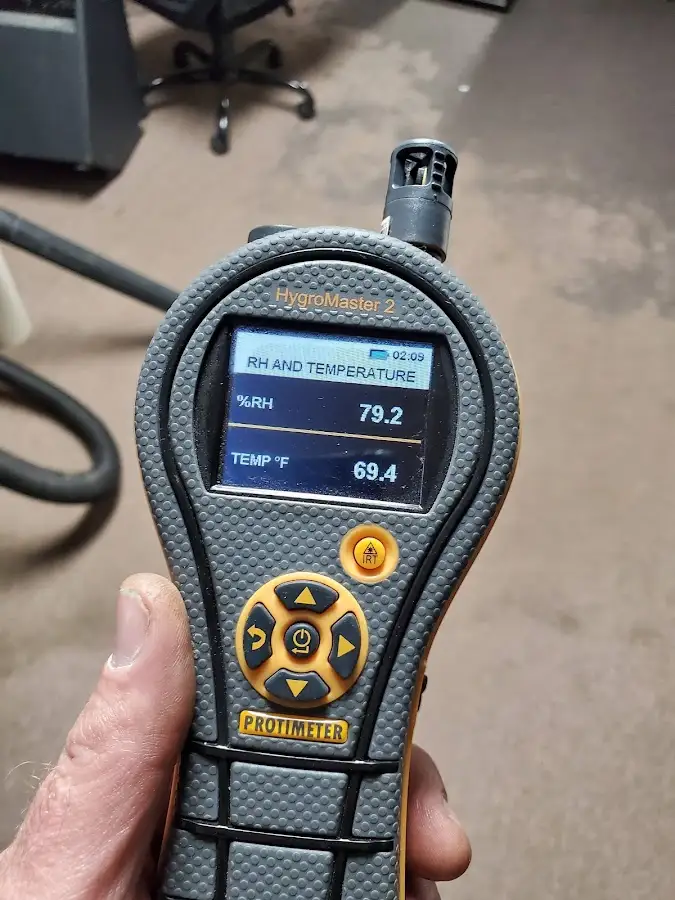 Moisture meter humidity assessment for Fire & Smoke Damage Restoration in Norwich